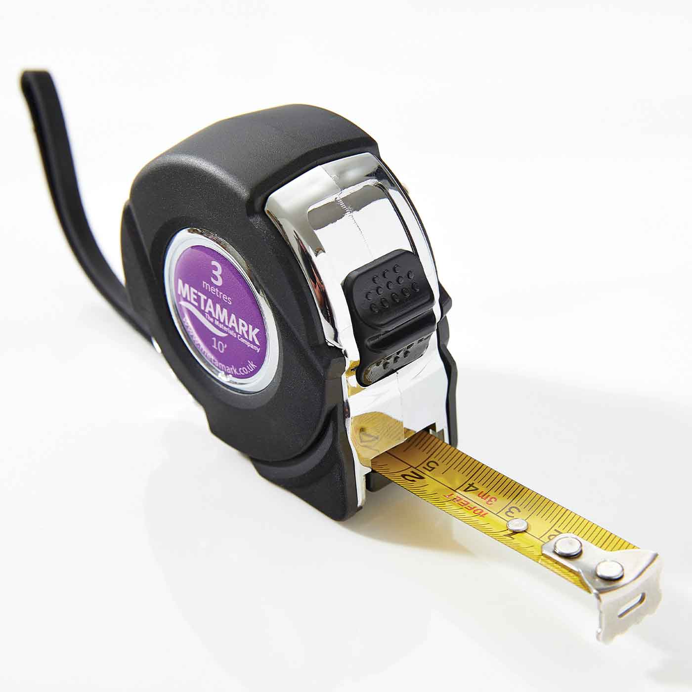 Metamark SoftGrip Chrome Tape Measure